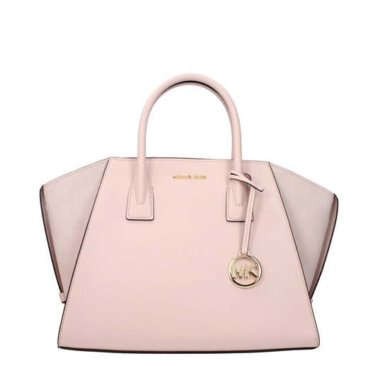 Handbag by Michael Kors for women in leather pink features an refined silhouette, showcasing a secure , ample , and versatile adjustable-strap for a sophisticated refined aesthetic.