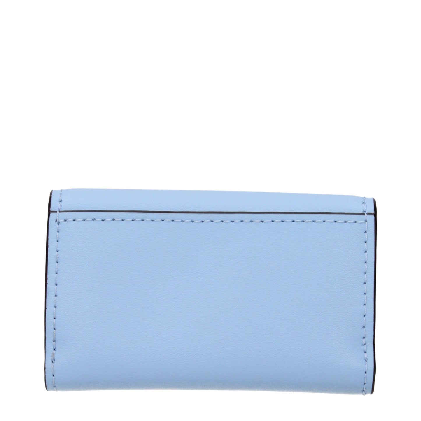 Wallet by Michael Kors for women in leather light-blue showcases a discerning silhouette, artfully capturing the essence of Leather Wallet with its functional coin-purse.
