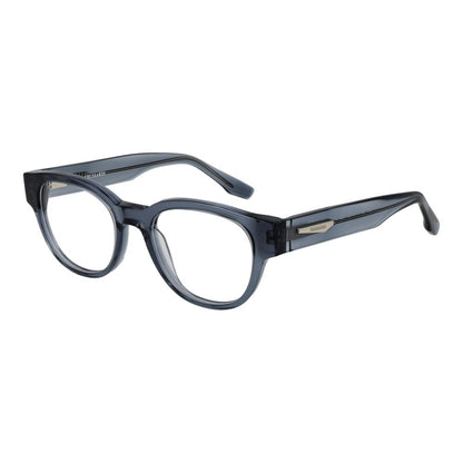 Eyeglasses Frames by Trussardi for men in acetate blue features a refined silhouette, showcasing a refined blue coloured frame and full-frame frame design for a sophisticated, premium look.