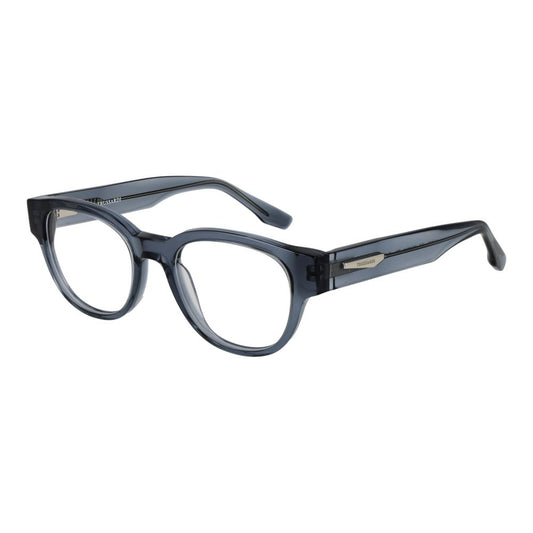 Eyeglasses Frames by Trussardi for men in acetate blue features a refined silhouette, showcasing a refined blue coloured frame and full-frame frame design for a sophisticated, premium look.