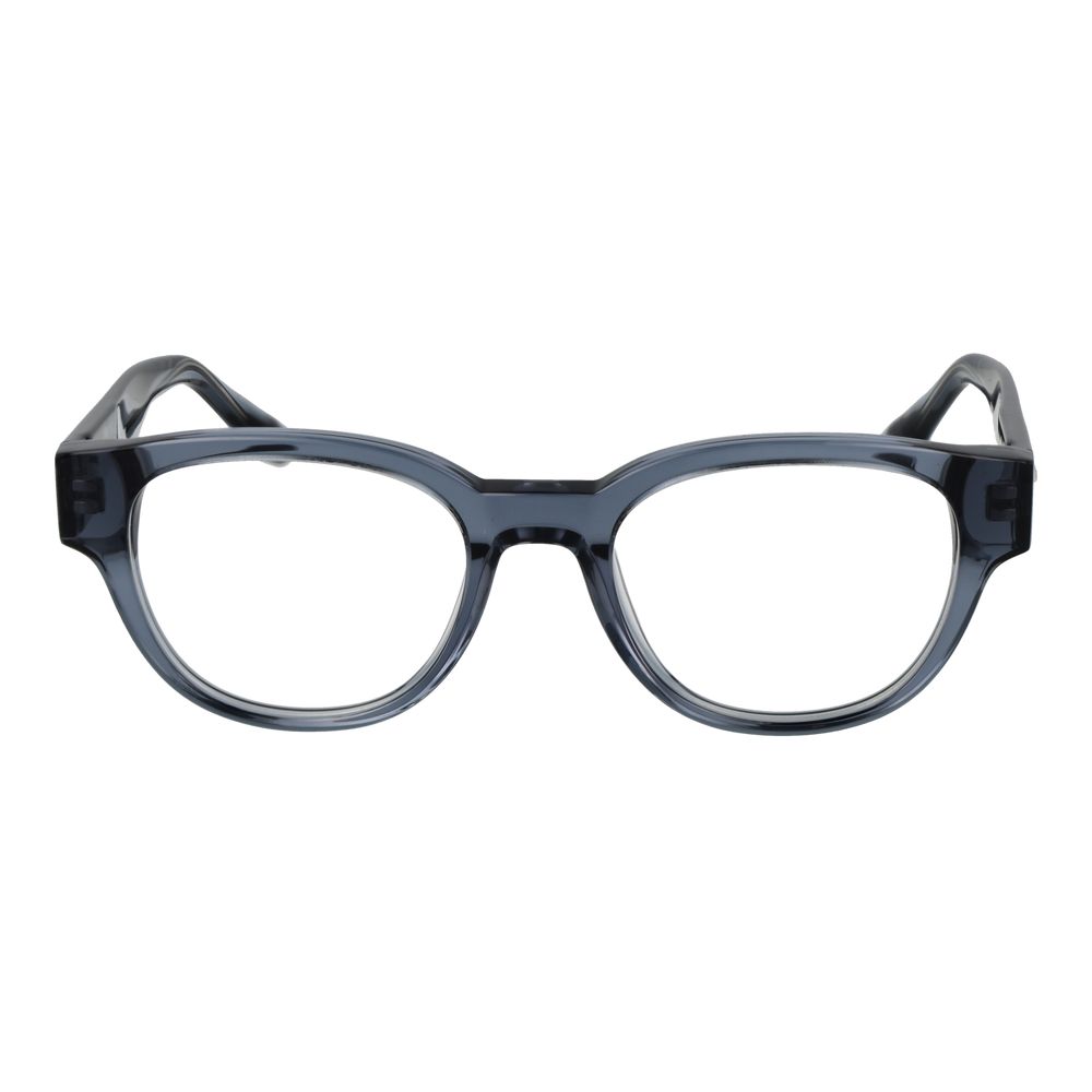 Eyeglasses Frames by Trussardi for men in acetate and blue showcases an refined full-frame frame design featuring a sophisticated blue coloured frame for an refined and refined aesthetic.
