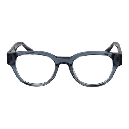 Eyeglasses Frames by Trussardi for men in acetate and blue showcases an refined full-frame frame design featuring a sophisticated blue coloured frame for an refined and refined aesthetic.