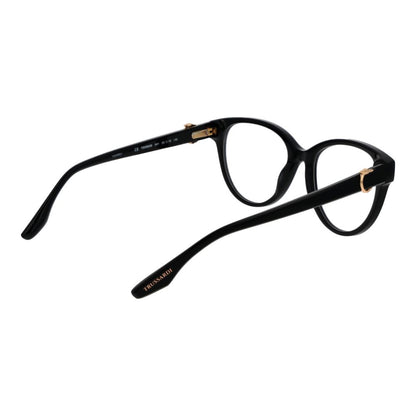 Trussardi Women's Butterfly Full-Rim Acetate Eyeglasses Frames - Black