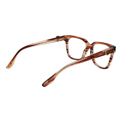 Eyeglasses Frames by Trussardi for women in acetate orange features an refined silhouette, showcasing the refined orange coloured frame and sophisticated full-frame frame design.