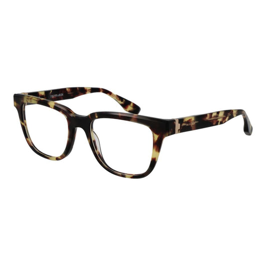 Eyeglasses Frames by Trussardi for men in acetate brown features a refined silhouette, showcasing a refined brown coloured frame and full-frame frame design for a sophisticated, premium look.