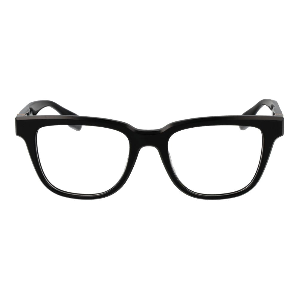 Eyeglasses Frames by Trussardi for men in acetate black showcases a refined full-frame frame design with a refined black coloured frame finish for a refined and sophisticated look.