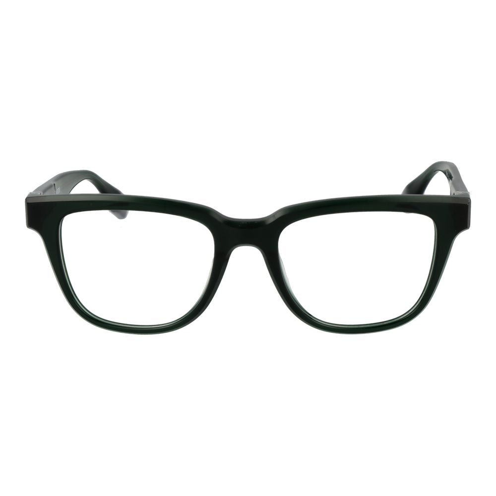 Eyeglasses Frames by Trussardi for men in acetate and green showcases a refined silhouette, detailed with a green coloured frame finish and a sophisticated full-frame frame design.
