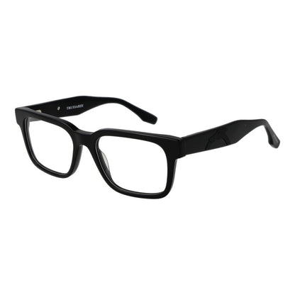 Eyeglasses Frames by Trussardi for unisex in acetate black showcases a refined full-frame frame design with a refined black coloured frame finish for a refined and sophisticated look.