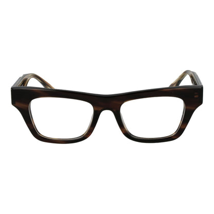 Eyeglasses Frames by Trussardi for women in acetate brown showcases a refined full-frame frame design with a refined brown coloured frame finish for a refined and sophisticated look.
