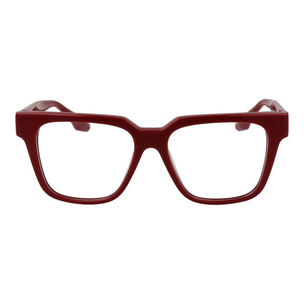 Eyeglasses Frames by Trussardi for women in acetate red showcases a refined full-frame frame design with a refined red coloured frame finish for a refined and sophisticated look.