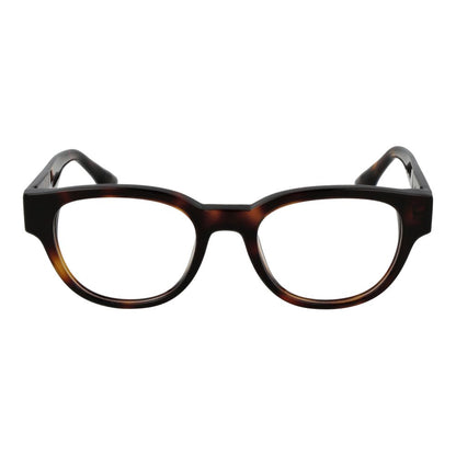 Eyeglasses Frames by Trussardi for men in acetate brown features a refined silhouette, showcasing a refined brown coloured frame and full-frame frame design for a sophisticated, premium look.