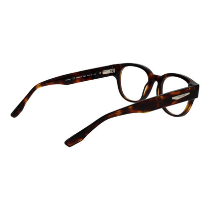 Eyeglasses Frames by Trussardi for men in acetate brown showcases a reflective silhouette, artfully incorporating a sophisticated brown coloured frame with a distinct full-frame frame design.