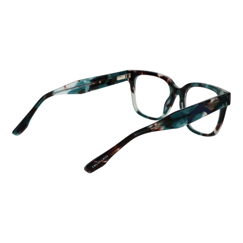 Eyeglasses Frames by Trussardi for men in acetate multicolor features an refined silhouette, showcasing a sophisticated multicolor coloured frame and refined full-frame frame design for a refined look.