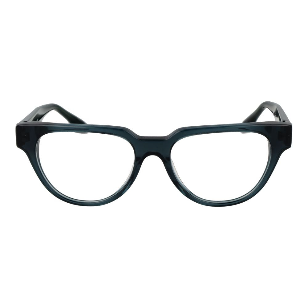 Eyeglasses Frames by Trussardi for women in acetate and blue showcases an refined full-frame frame design featuring a sophisticated blue coloured frame for an refined and refined aesthetic.