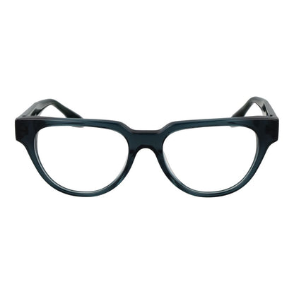 Eyeglasses Frames by Trussardi for women in acetate and blue showcases an refined full-frame frame design featuring a sophisticated blue coloured frame for an refined and refined aesthetic.
