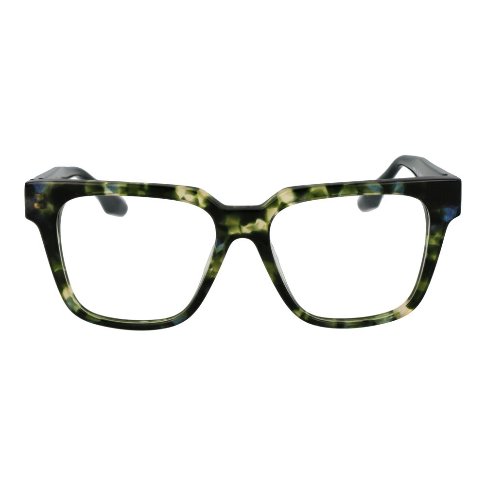 Eyeglasses Frames by Trussardi for women in acetate green features a refined silhouette, showcasing a refined green coloured frame and full-frame frame design for a sophisticated, premium look.