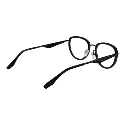 Eyeglasses Frames by Trussardi for men in metal and black showcases an refined full-frame frame design featuring a sophisticated black coloured frame for an refined and refined aesthetic.