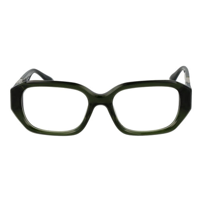 Eyeglasses Frames by Trussardi for women in acetate green features a refined silhouette, showcasing a refined green coloured frame and full-frame frame design for a sophisticated, premium look.