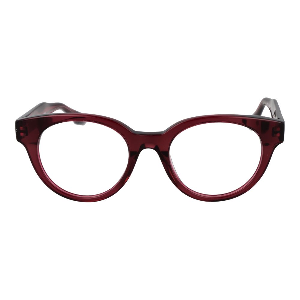 Eyeglasses Frames by Trussardi for unisex in acetate and purple showcases a refined silhouette, detailed with a purple coloured frame finish and a sophisticated full-frame frame design.