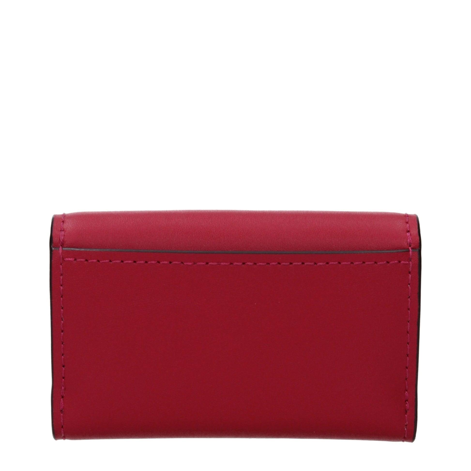 Wallet by Michael Kors for women in leather red showcases a refined silhouette, artfully capturing the essence of the refined Leather Wallet design with functional coin-purse.