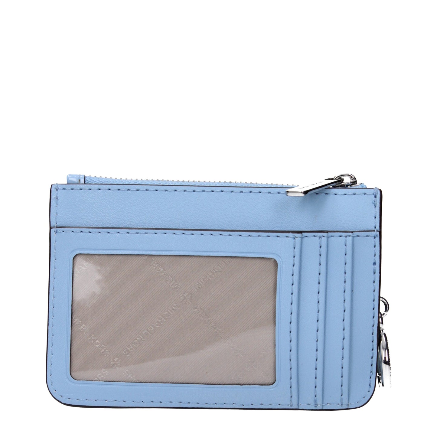 Wallet by Michael Kors for women in ostrich leather light-blue showcases a discerning silhouette, artfully capturing the essence of Ostrich Leather Wallet with its functional coin-purse.