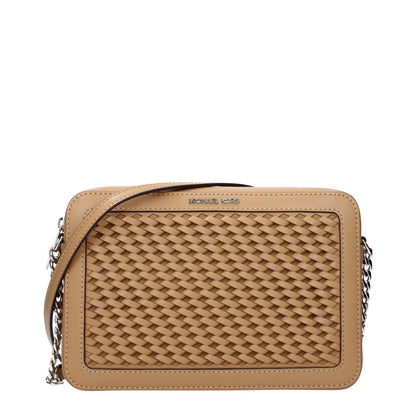Crossbody Handbag by Michael Kors for women in leather brown features an multi-faceted design with a secure , ample , and versatile crossbody-strap & adjustable-strap for a multi-faceted finish.