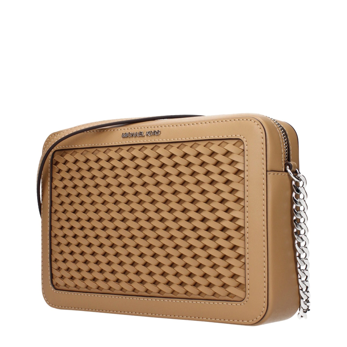 Crossbody Handbag by Michael Kors for women in leather brown features a transformative elegance silhouette, showcasing a secure , organized , and versatile crossbody-strap & adjustable-strap for a transformative elegance look.