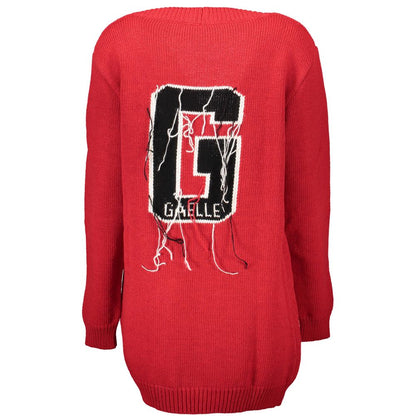 Cardigan by Gaelle Paris for women in cotton brown & red showcases a luxurious silhouette, meticulously detailed with a sophisticated and for a refined finish.