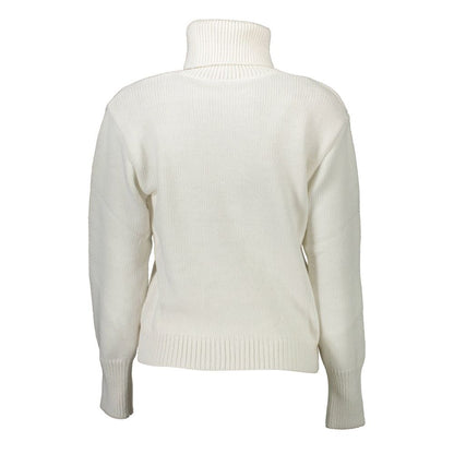 Hooded Sweatshirt by Gaelle Paris for women in cotton white showcases a slouchy chic silhouette, artfully detailed with a slouchy chic and for a slouchy chic finish.