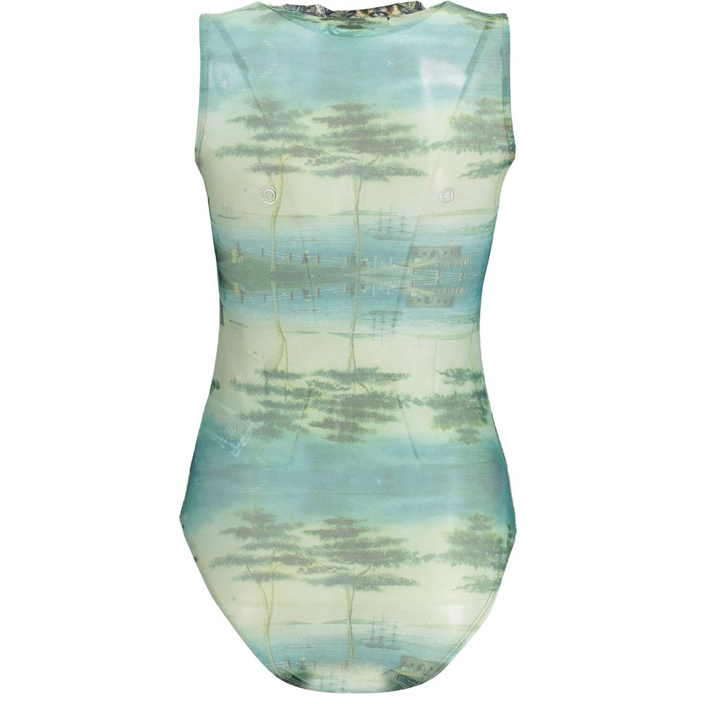 Bodysuit by Desigual for women in polyester green showcases a enviable silhouette, elegantly detailed with a enviable and for a truly enviable finish.