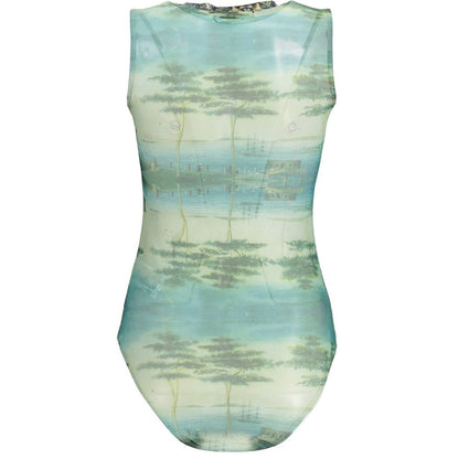 Bodysuit by Desigual for women in polyester green showcases a enviable silhouette, elegantly detailed with a enviable and for a truly enviable finish.