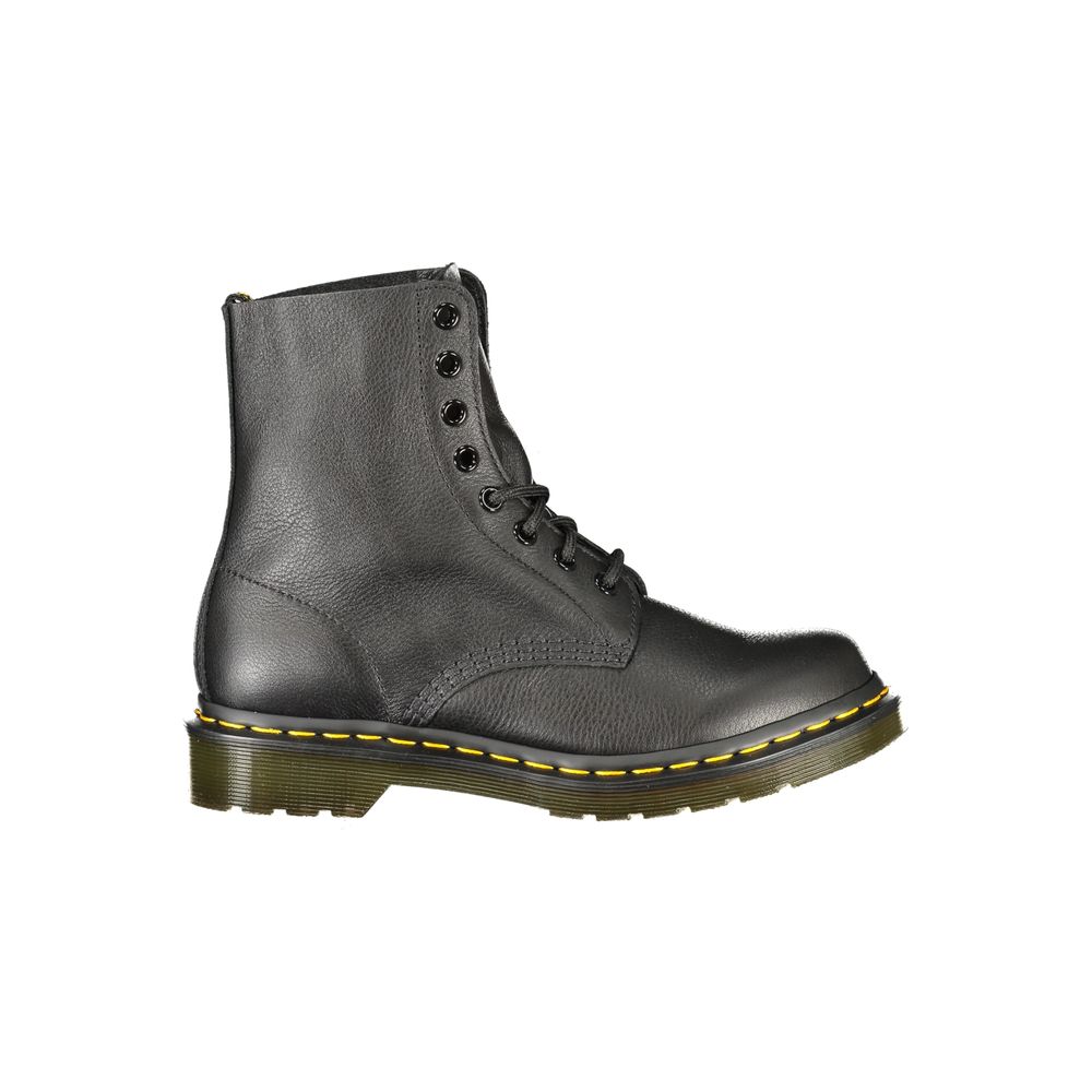 Lace-Up Ankle Boots by Dr. Martens for women in polyester black features an dynamic silhouette, showcasing the dynamic Virginia Women's Polyester Lace-Up Ankle Boots design with its distinctive and elegant .