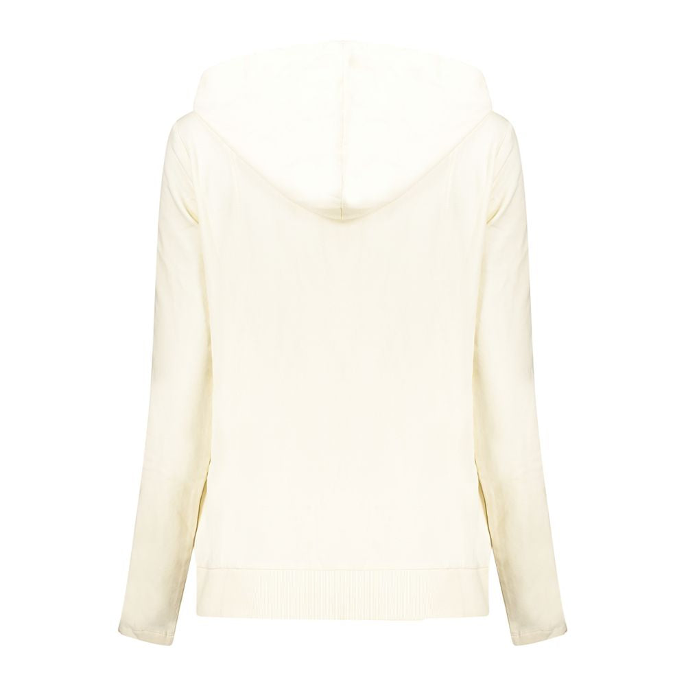 Sweatshirt by Freddy for women in cotton & rhinestone white, signature & print features an provocated silhouette, detailed with a provocated and a refined wide-neck neckline for a sophisticated aesthetic.