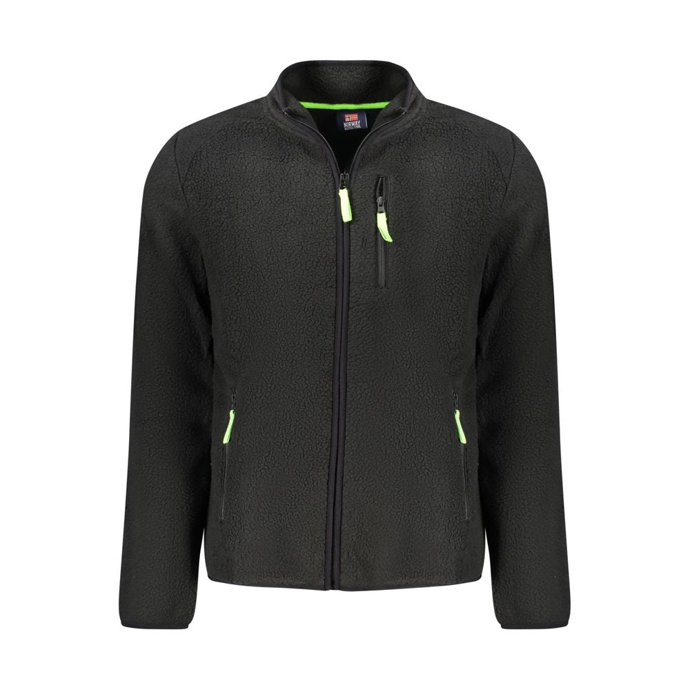 Sweatshirt by Norway 1963 for men in polyester black features an provocated silhouette, detailed with a provocated and a refined for a sophisticated aesthetic.