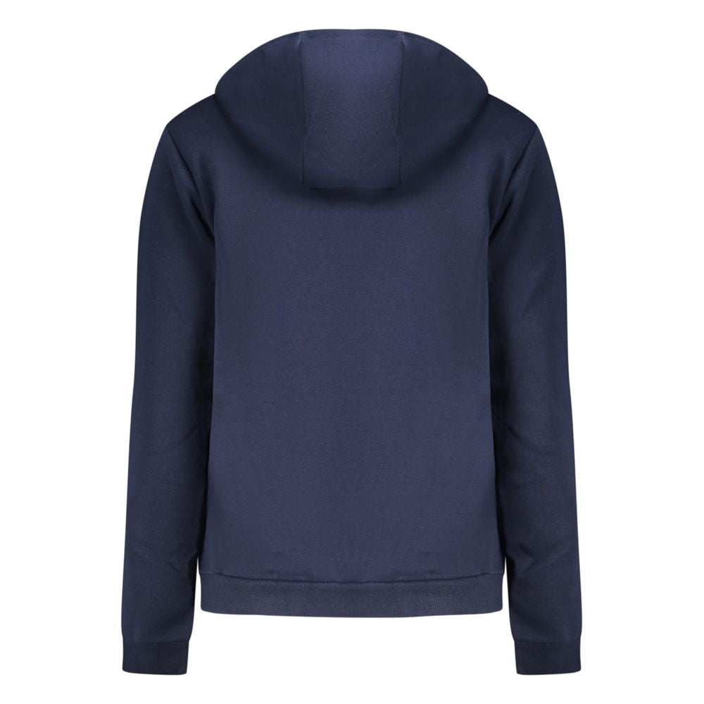 Hooded Sweatshirt Hoodie by Norway 1963 for women in cotton blue & print features an avant-garde silhouette, showcasing a sophisticated and detail for a truly avant-garde finish.