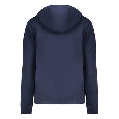 Hooded Sweatshirt Hoodie by Norway 1963 for women in cotton blue & print features an avant-garde silhouette, showcasing a sophisticated and detail for a truly avant-garde finish.