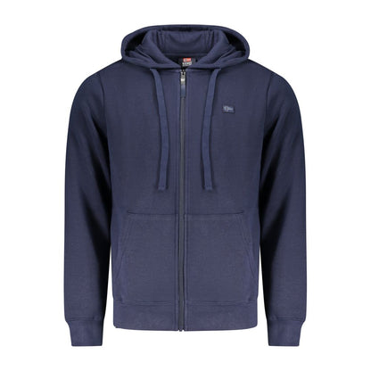 Hooded Sweatshirt Hoodie by Norway 1963 for men in cotton blue & print features an luminous silhouette, showcasing a sophisticated hooded neckline and for a truly luminous look.