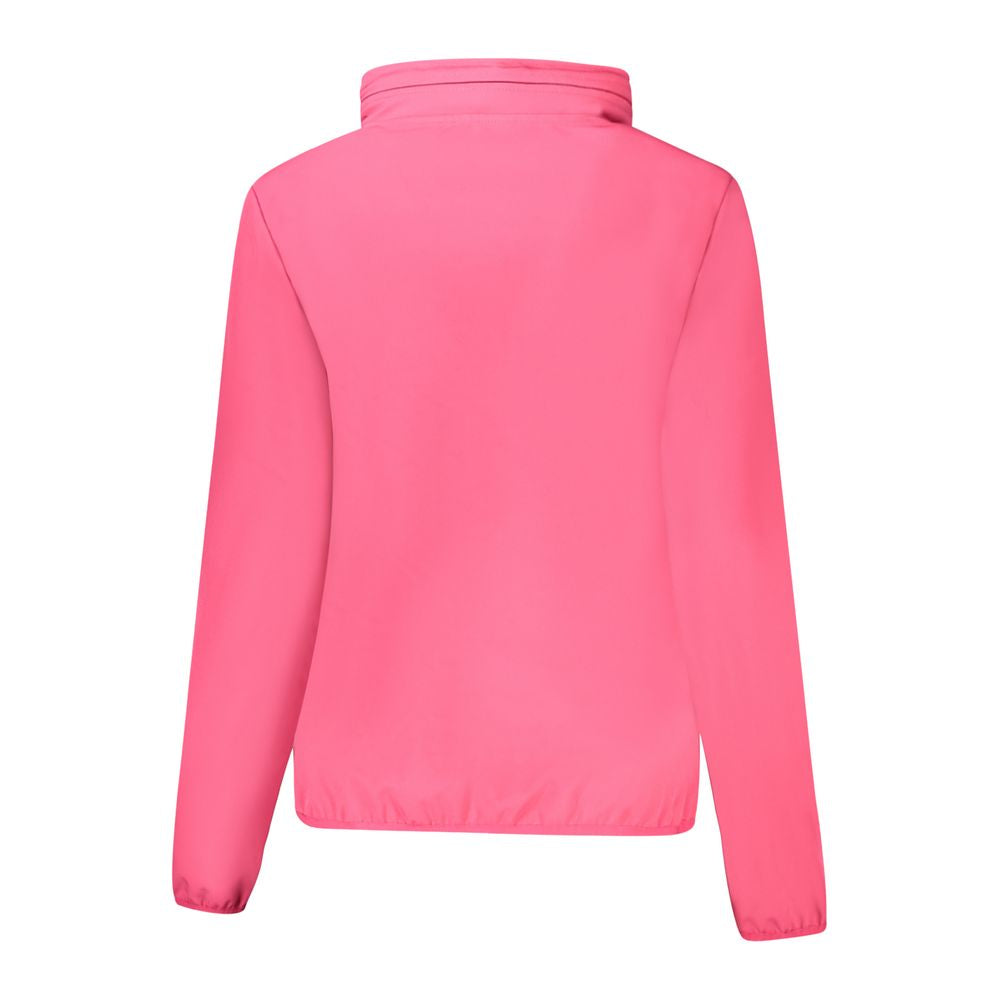 Hooded Windbreaker Jacket by Norway 1963 for women in polyester pink showcases a modern silhouette, integrating pockets, hooded & windproof and a modern hooded neckline for a sophisticated finish.