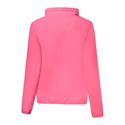 Hooded Windbreaker Jacket by Norway 1963 for women in polyester pink showcases a modern silhouette, integrating pockets, hooded & windproof and a modern hooded neckline for a sophisticated finish.