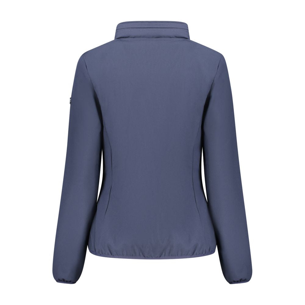 Hooded Windbreaker Jacket by Norway 1963 for women in polyester blue showcases a modern silhouette, integrating pockets, hooded & windproof and a modern hooded neckline for a sophisticated finish.