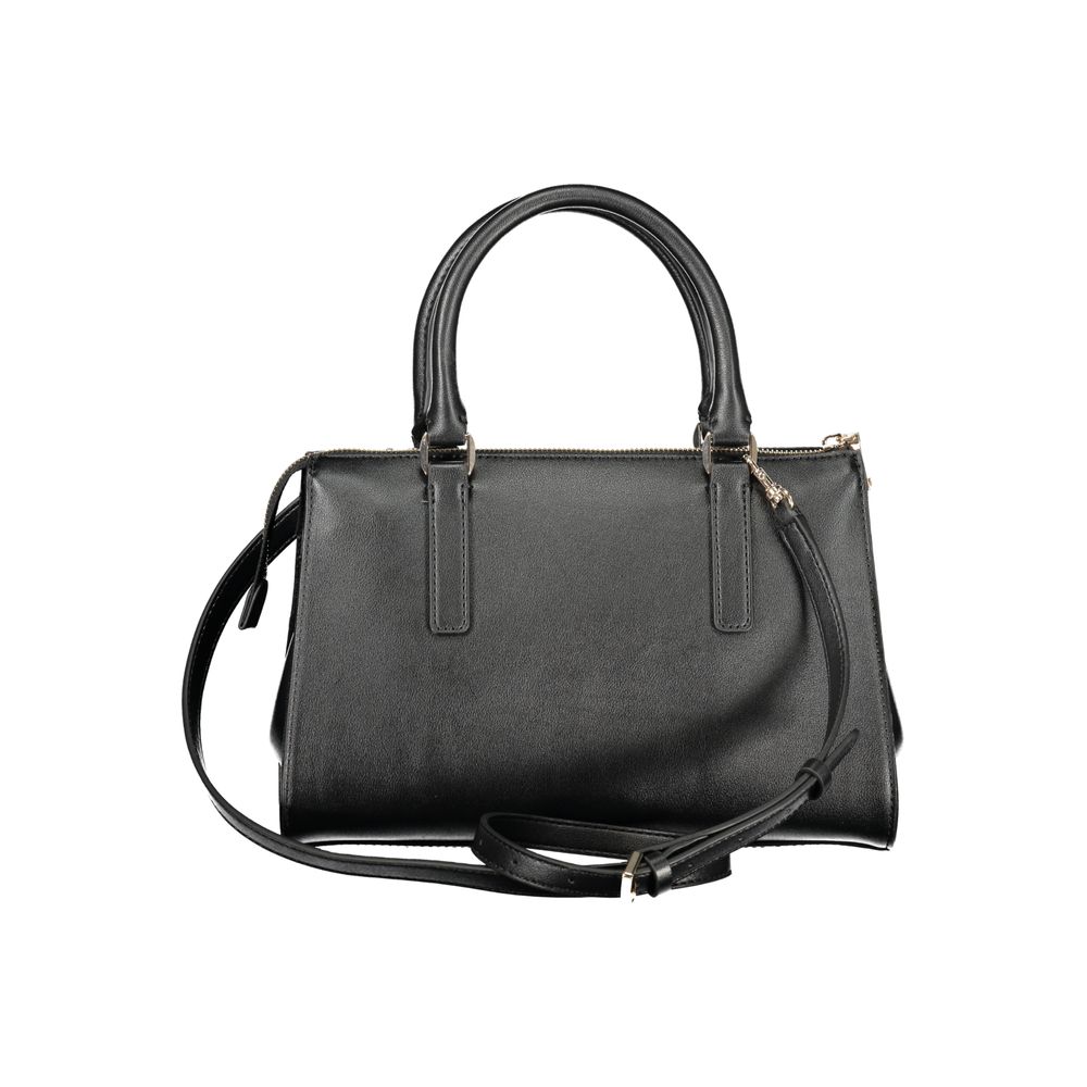Crossbody Tote Handbag by Guess Jeans for women in polyethylene black features a exquisite silhouette, showcasing a secure zipper and exquisite built-in-compartments, document-holder & internal-pockets with versatile crossbody-strap, shoulder-strap, adjustable-strap & handle for a exquisite finish.