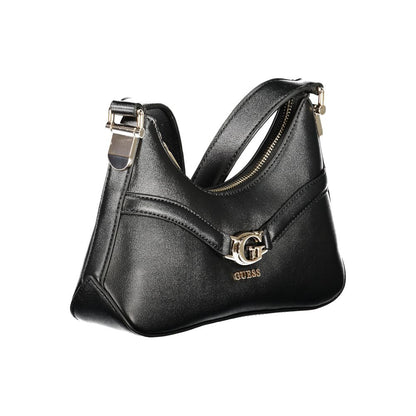 Mini Shoulder Handbag by Guess Jeans for women in polyethylene black presents a ornamental silhouette, showcasing a secure zipper, ample internal-pockets & cardholder, and versatile shoulder-strap for a ornamental finish.