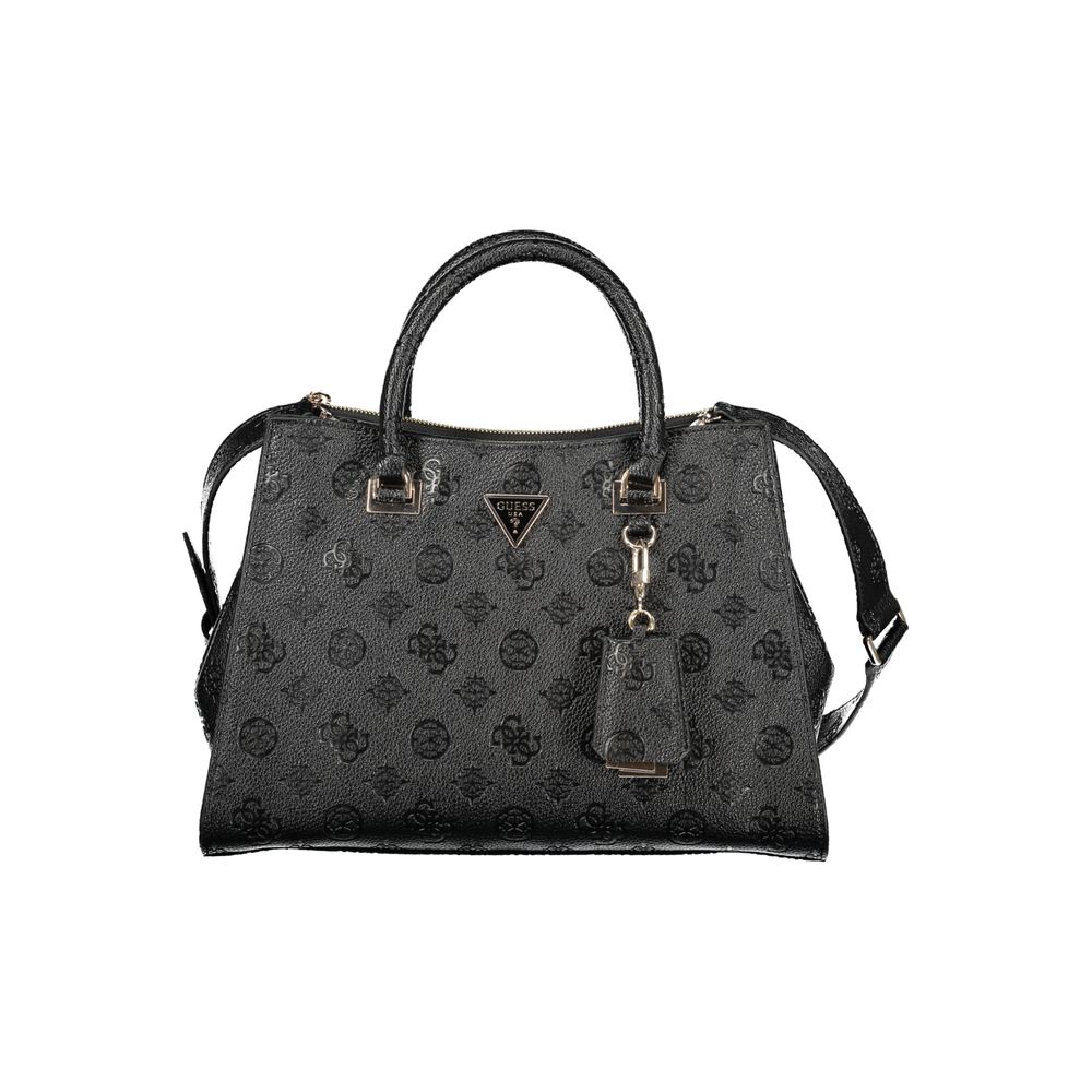 Phone Holder Handbag by Guess Jeans for women in polyethylene black presents a ornamental silhouette, showcasing a secure , ample external-pockets & internal-pockets, and versatile shoulder-strap, adjustable-strap & handle for a ornamental finish.