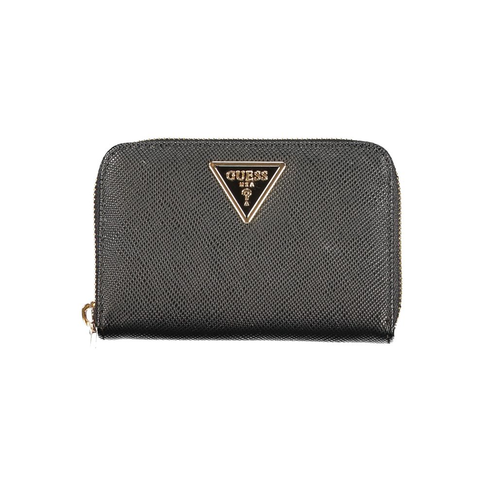 Cardholder Wallet by Guess Jeans for women in polyethylene black presents a refined silhouette, artfully capturing the essence of the Laurel Polyethylene Cardholder Wallet design with sophisticated card-organization compact-design coin-purse for a refined look.