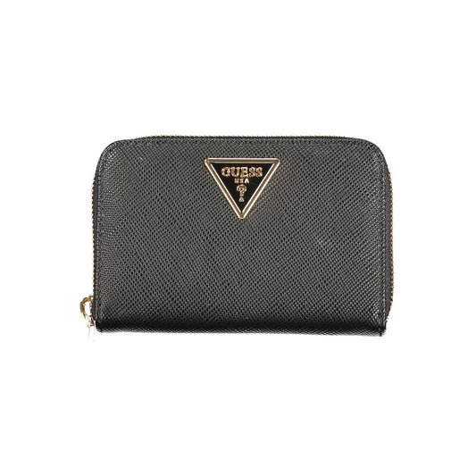 Cardholder Wallet by Guess Jeans for women in polyethylene black presents a refined silhouette, artfully capturing the essence of the Laurel Polyethylene Cardholder Wallet design with sophisticated card-organization compact-design coin-purse for a refined look.