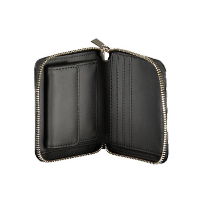 Cardholder Wallet by Guess Jeans for women in polyethylene black presents a refined silhouette, artfully capturing the essence of the Gregoria Polyethylene Cardholder Wallet design with sophisticated card-organization coin-purse for a refined look.