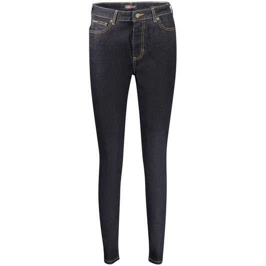 Jeans by Guess Jeans for women in denim cotton blue presents a tailored silhouette, showcasing a tailored skinny and long cut with a refined for a truly tailored aesthetic.