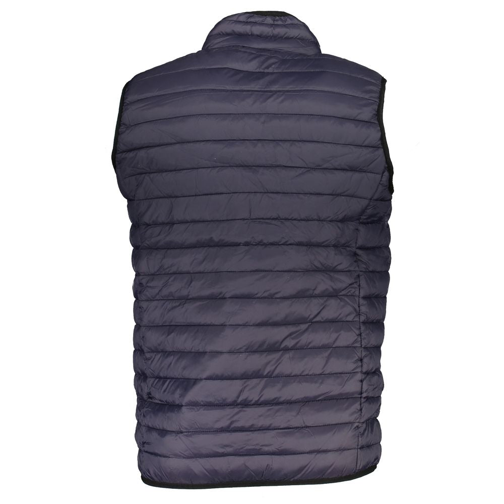 Vest by Gianmarco Venturi for men in polyamide blue features an contemporary silhouette, showcasing refined lightweight & pockets and a contemporary for a sophisticated layered look.