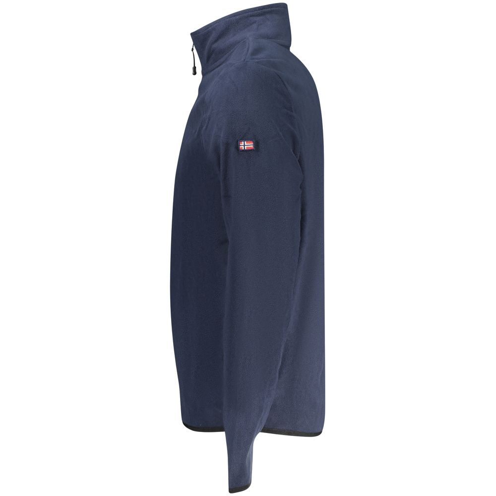 Sweatshirt by Norway 1963 for men in polyester blue presents a smart casual silhouette, featuring a smart casual and for a sophisticated look.