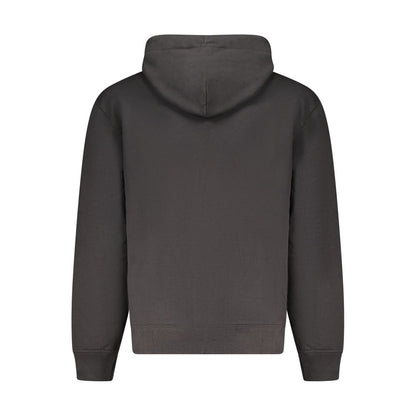 Hooded Sweatshirt Hoodie by Calvin Klein for men in stretch cotton black & print features a edgy silhouette, detailed with a edgy hooded neckline and for a refined finish.